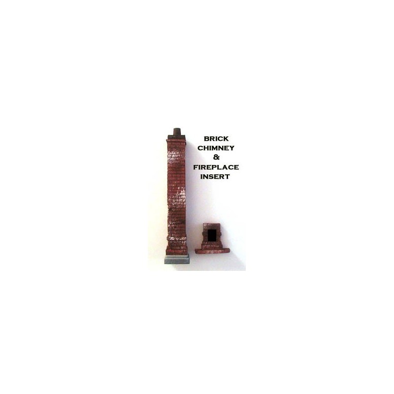 Brick Chimney w/fireplace