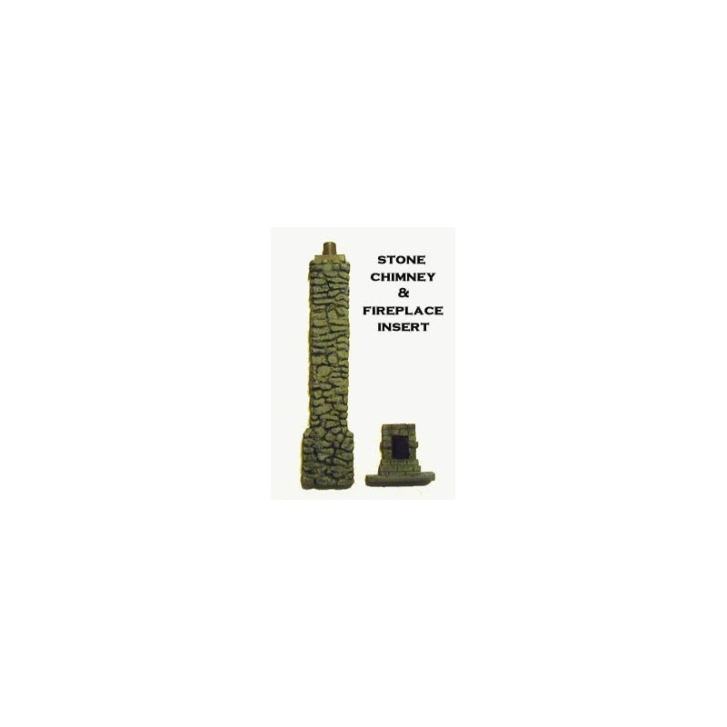 Stone Chimney w/fireplace