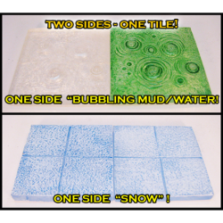 STONES TRANSLUCENT Double-sided Bubbling Water, Mud/Snow Tiles!