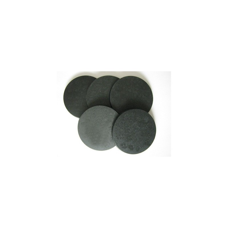 50mm Round Plastic bases - 5