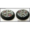 40mm Round Scenic Bases - Bricked/Stone -  2