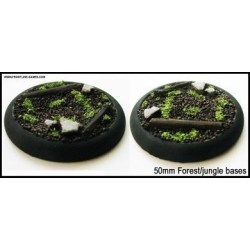 50mm Round Scenic Bases - Forest/Jungle Floor -  2