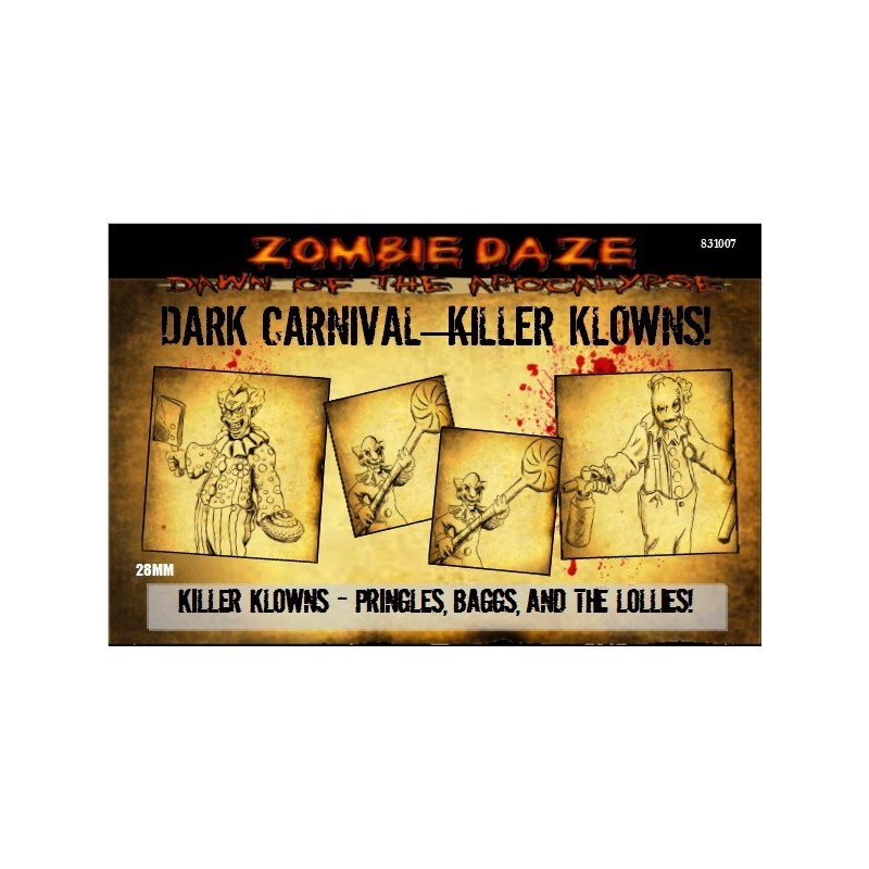 Dark Carnival "KILLER-KLOWNS!" - Zombie Daze Expansion Set