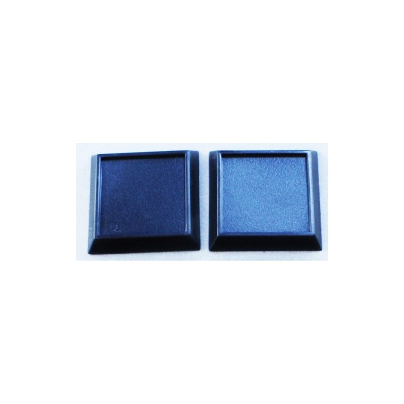 20 x 25mm SQUARE "LIPPED" MINIATURE BASES! - Plastic