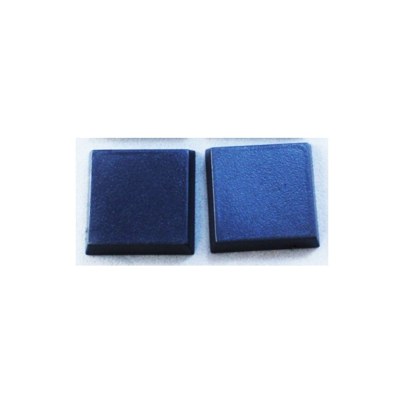 25 x 20mm SQUARE "FLAT" MINIATURE BASES! - Plastic