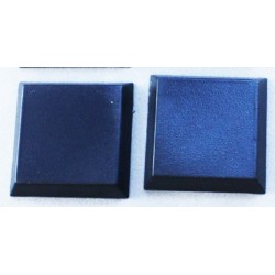 20 x 25mm SQUARE "FLAT" MINIATURE BASES! - Plastic