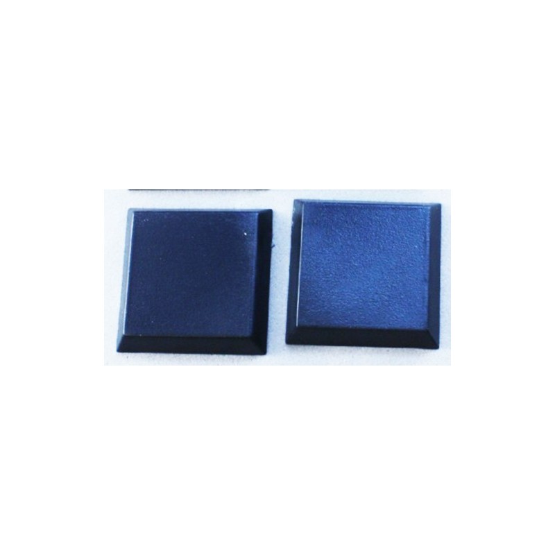 20 x 25mm SQUARE "FLAT" MINIATURE BASES! - Plastic