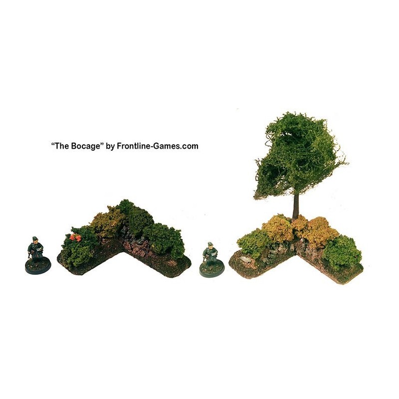 THE BOCAGE - Hedgerow Corner sections set 2