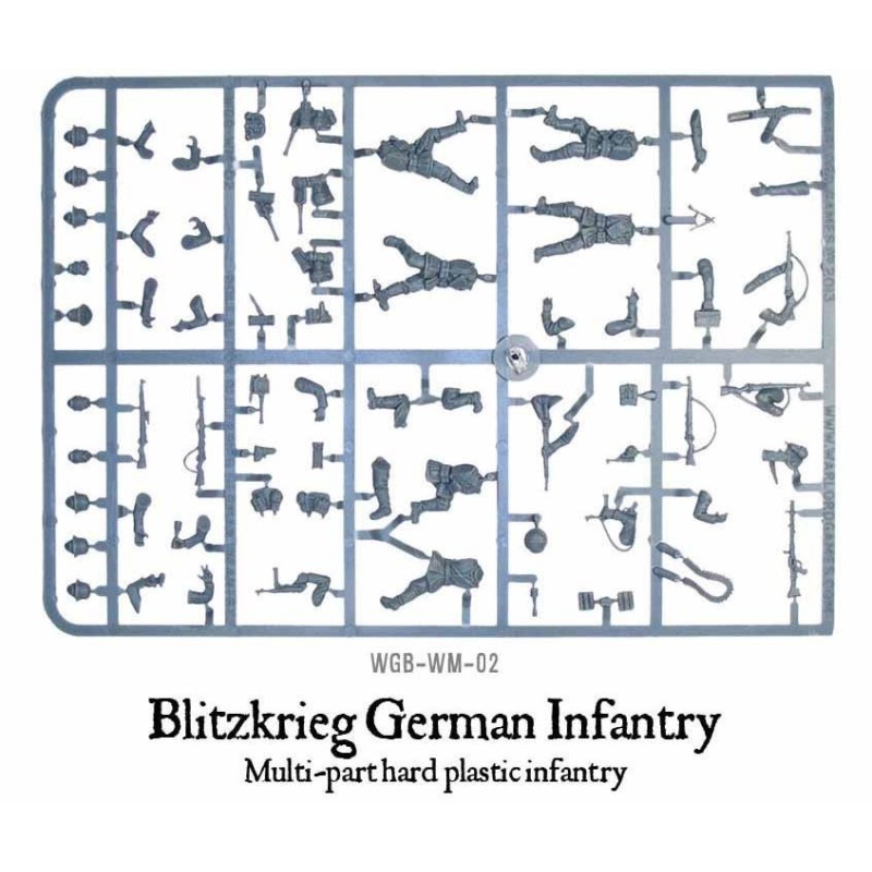 German Blitzkrieg Infantry Sprue 28mm WWII WARLORD GAMES