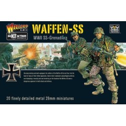 German Waffen SS Grenadiers (20) Metal box A set 28mm WWII WARLORD