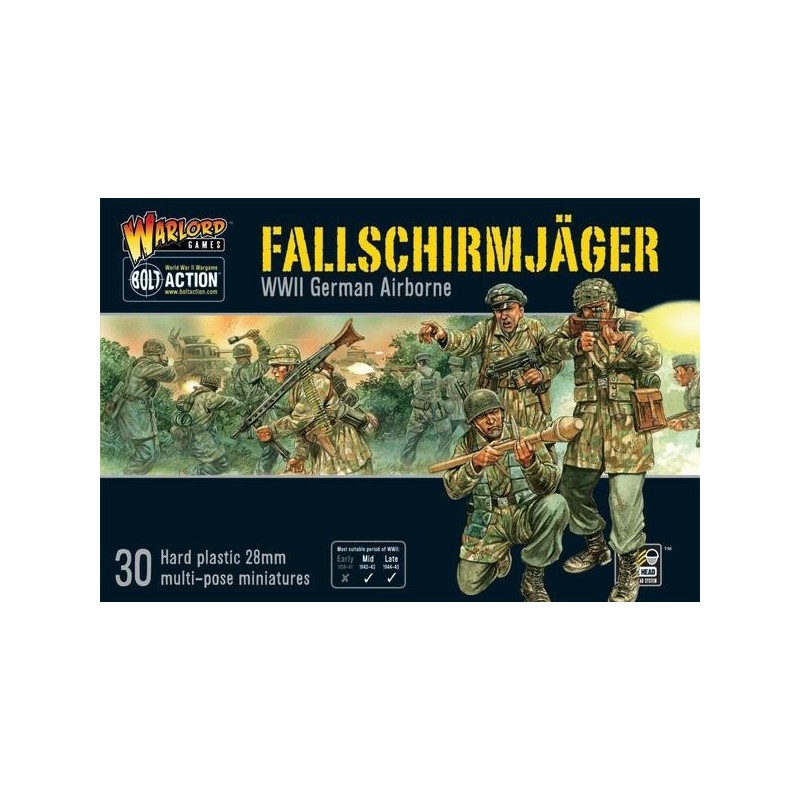 German Fallschirmjager Boxed set 28mm WWII WARLORD GAMES