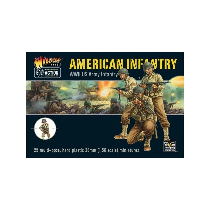 U.S. American Infantry Boxed Set 28mm WWII WARLORD GAMES