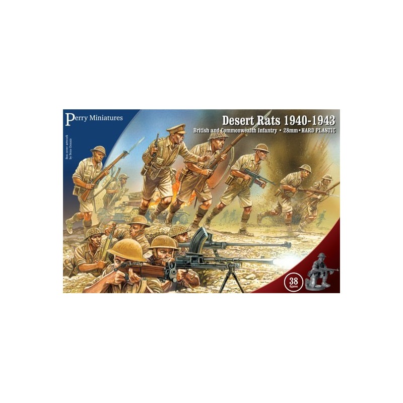 PERRY MINIATURES Desert Rats 1940-43 Boxed Set