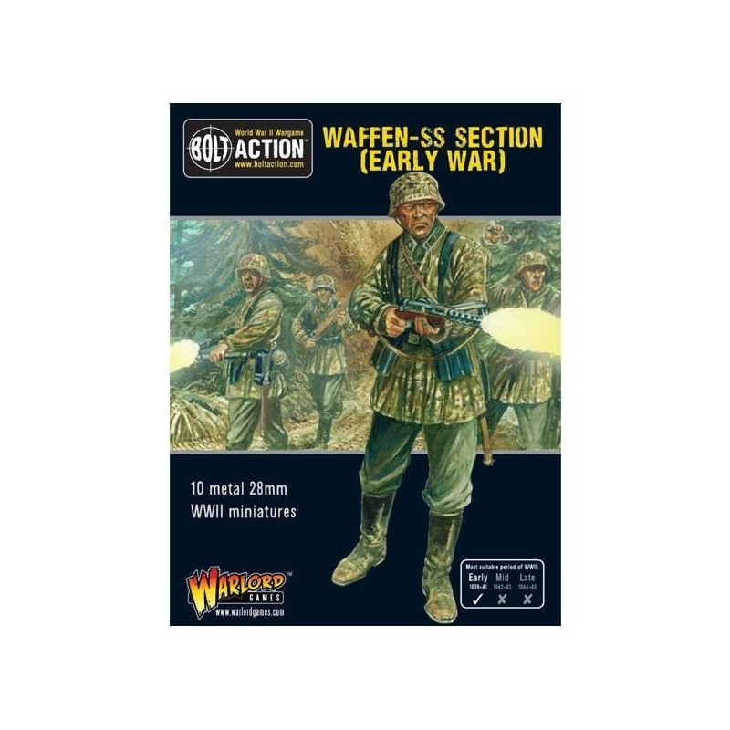 German Early War Waffen SS squad (1939-1942) 28mm WWII WARLORD GAMES