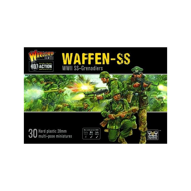 German Waffen SS Plastic Box set 28mm WWII WARLORD GAMES