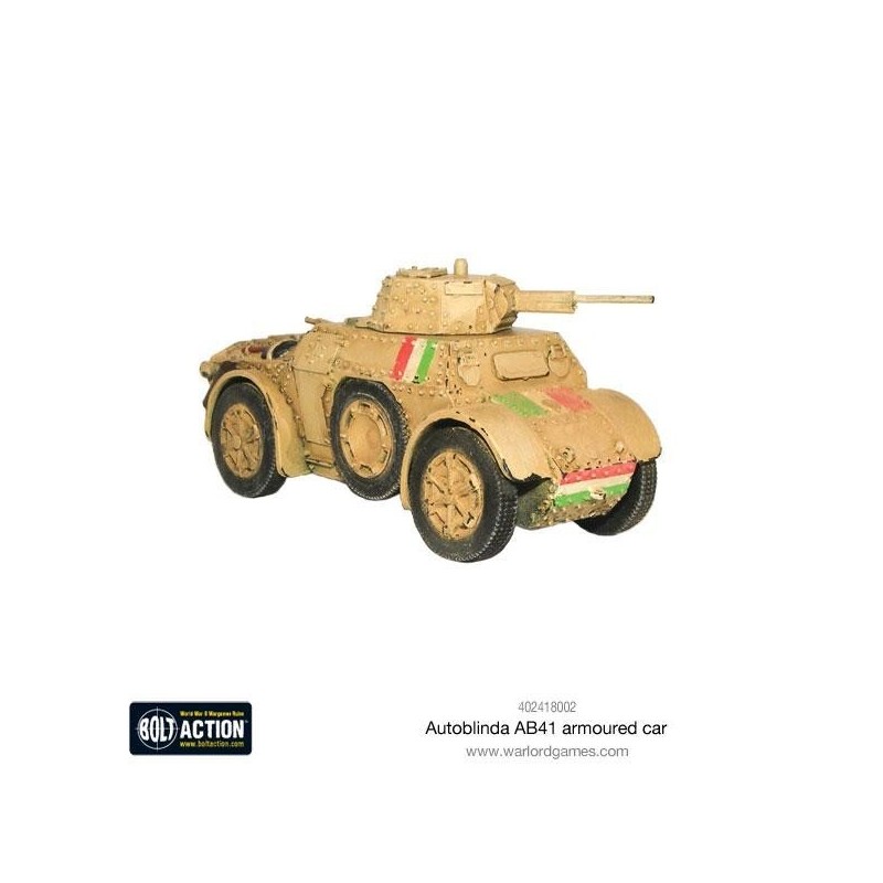 Italian Autoblinda AB41 Armored Car 28mm/1:56 WWII WARLORD GAMES