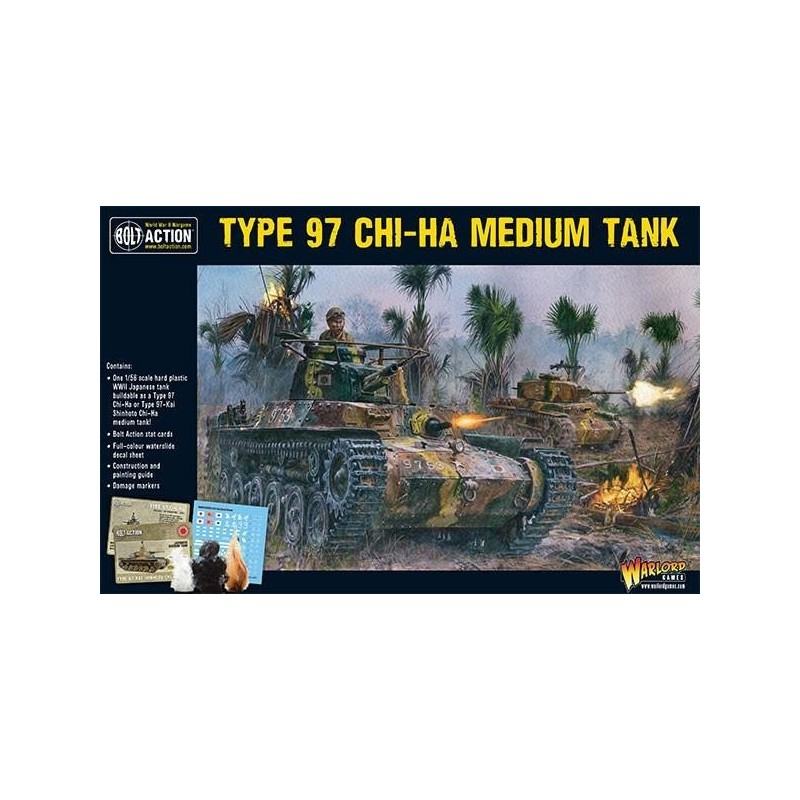 Imperial Japanese Chi-Ha tank Medium Plastic Tank 28mm WWII WARLORD GAMES