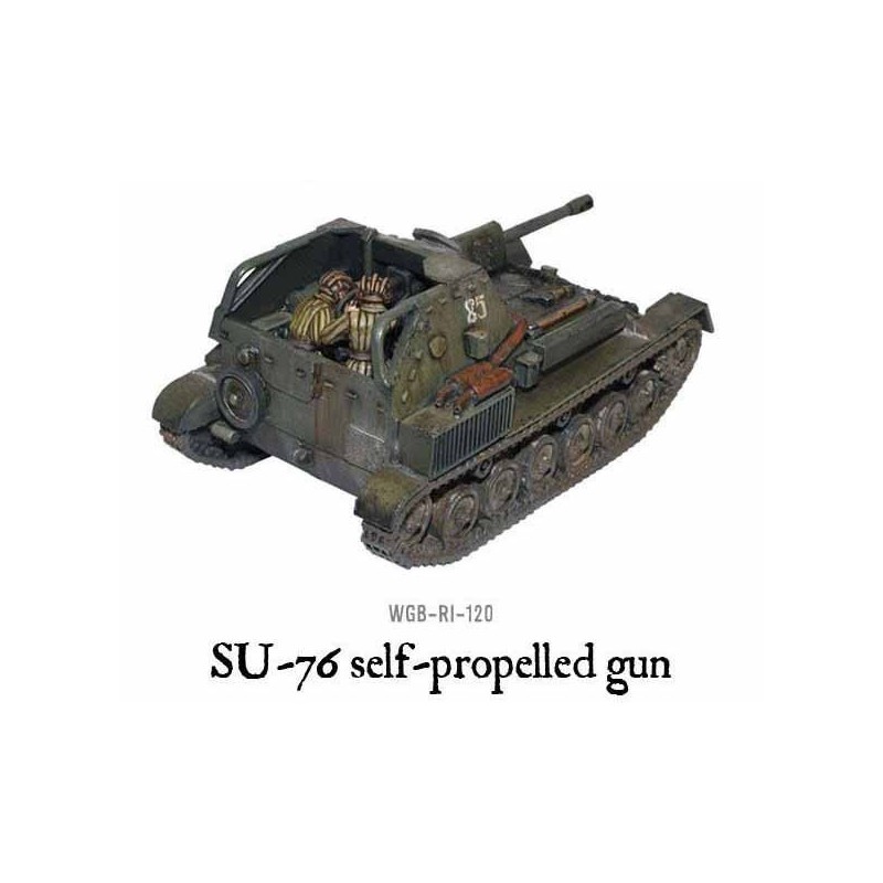 Russian Soviet SU-76 Self-Propelled Gun w/Crew 28mm WWII WARLORD GAMES