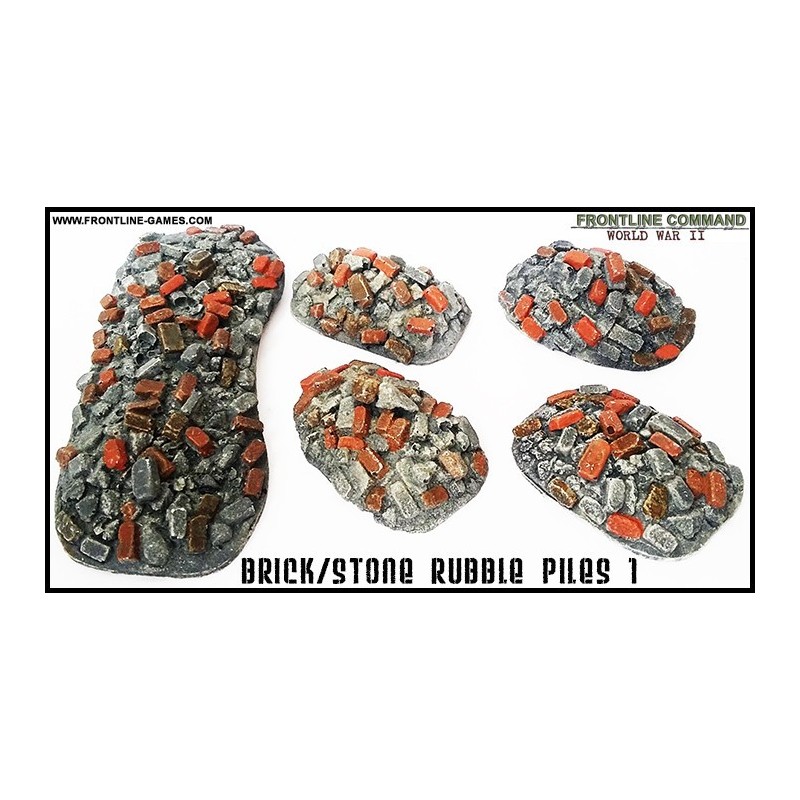 Brick/Stone Rubble Piles set 1