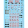 28mm WWII German Division Markings & Numbers Decals 1 for small to medium German vehicles