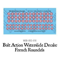 28mm WWII French Armor Roundels decals sheet WARLORD