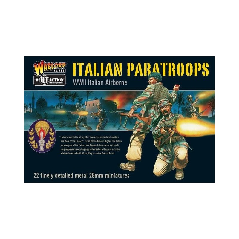 Italian Paratroops (Italian Airborne) boxed set 28mm WWII WARLORD GAMES