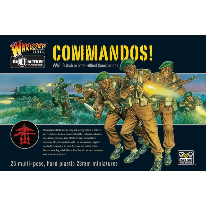 British Commandos Boxed Set 28mm WWII WARLORD GAMES