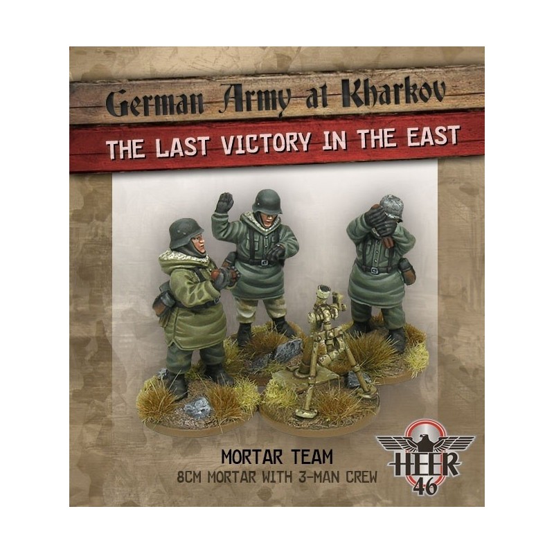 German Kharkov Series 8cm Mortar Team 28mm WWII HEER46