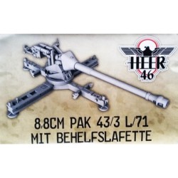 German PaK 43/3 L71 Anti-tank gun 28mm WWII HEER46