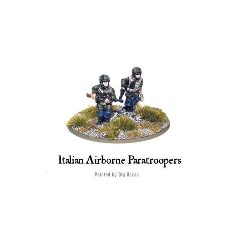 Italian Airborne Breda LMG Team - on the move (Paratroopers) 28mm WWII WARLORD GAMES