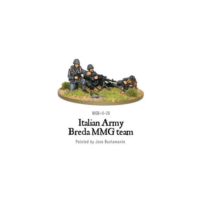 Italian Army Breda MMG 28mm WWII WARLORD GAMES