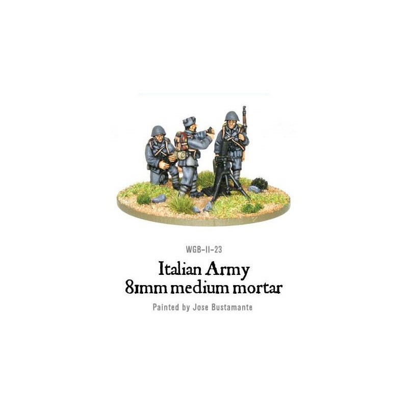 Italian Army Army 81mm mortar 28mm WWII WARLORD GAMES