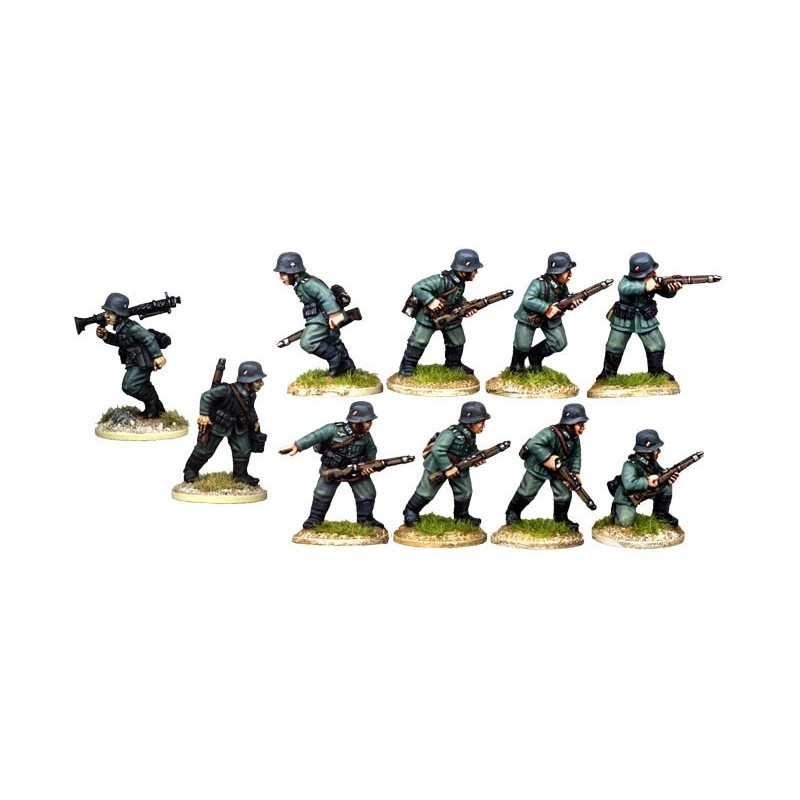 German Infantry Squad 28mm WWII WARGAMES FOUNDRY