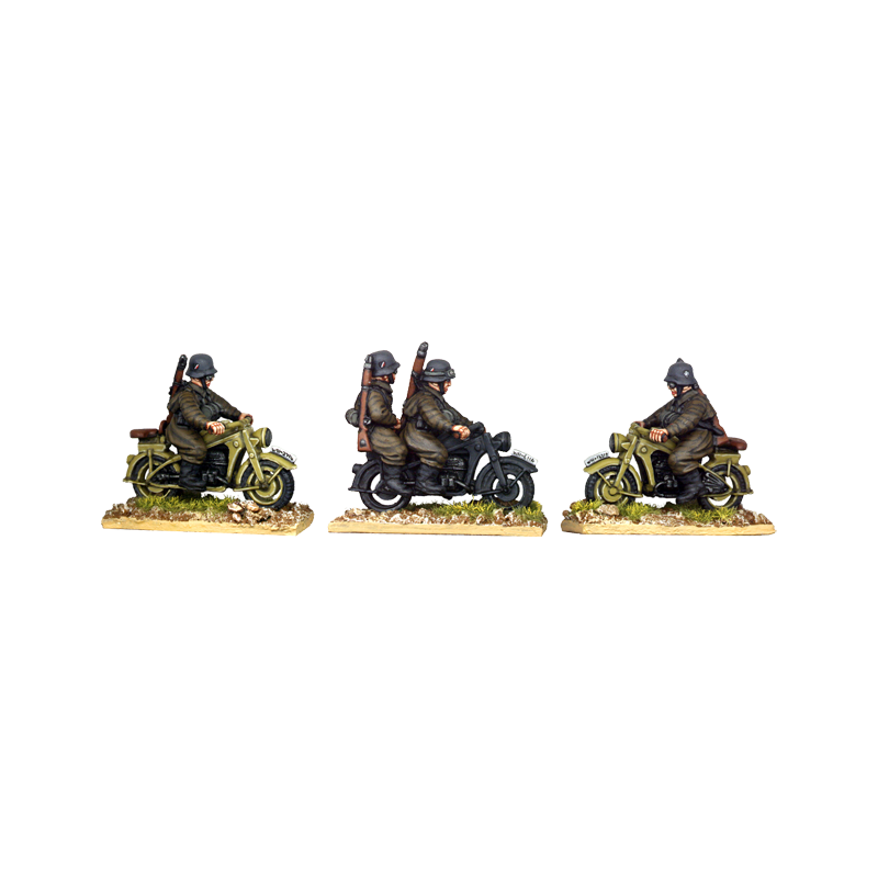 German Motorcycle Patrol Group 28mm WWII WARGAMES FOUNDRY