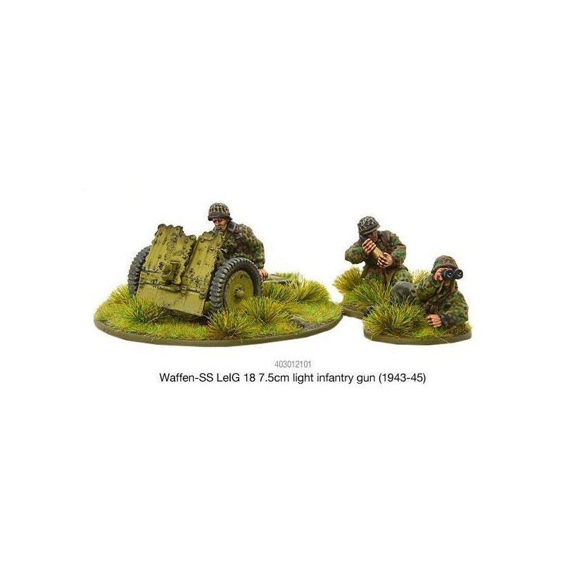 German Waffen SS LeIG 18 7.5cm light infantry gun (1943-45) 28mm WWII WARLORD GAMES