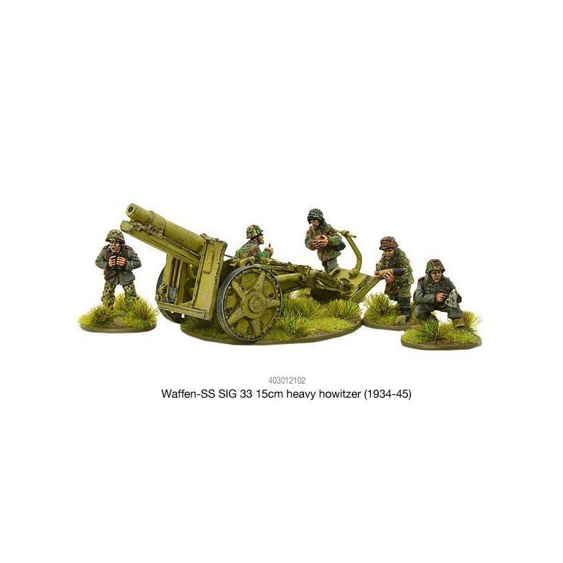 German Waffen SS SIG 33 15cm heavy howitzer (1943-45) 28mm WWII WARLORD GAMES