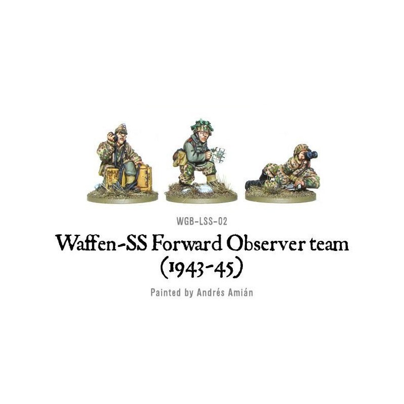 German Waffen SS Forward Observer team 28mm WWII WARLORD GAMES