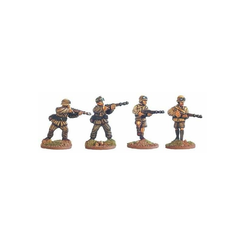 German Afrika Korps w/Rifles I 28mm WWII BLACK TREE