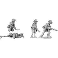 German Afrika Korps MG34 Teams I 28mm WWII BLACK TREE