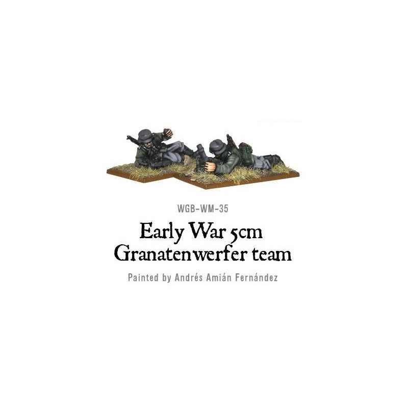 German Blitzkrieg 5cm Granatenwerfer team 28mm WWII WARLORD GAMES