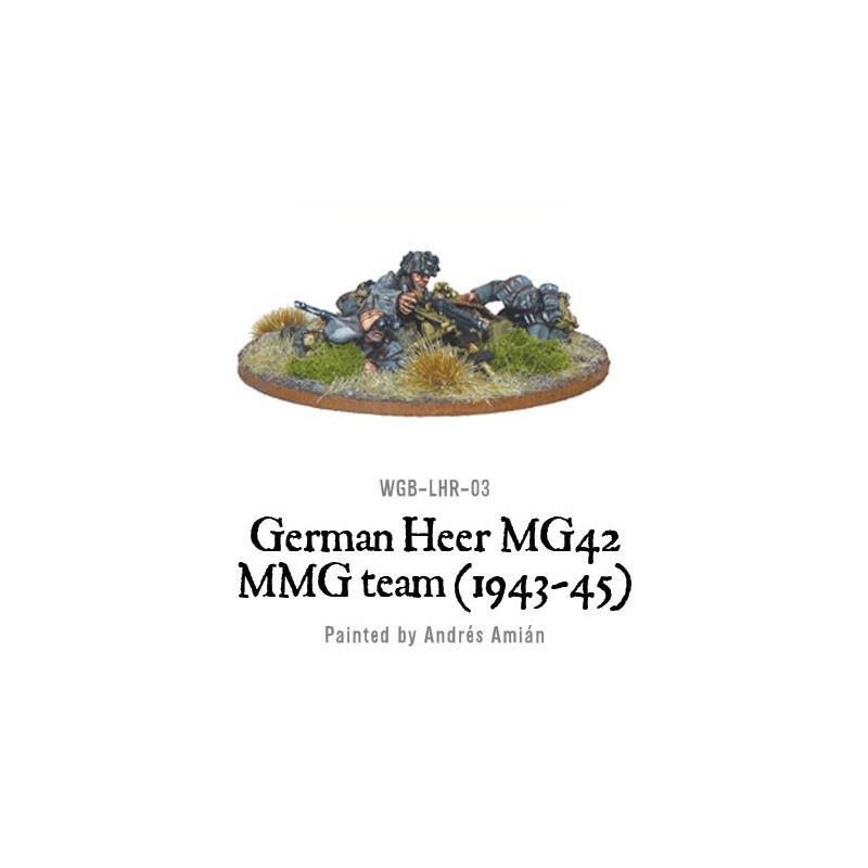 German Heer MG42 HMG Team (1943-45) 28mm WWII WARLORD GAMES