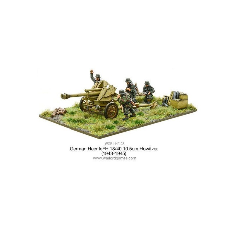 German Heer leFH 18/40 10.5cm howitzer (1943-45) 28mm WWII WARLORD GAMES