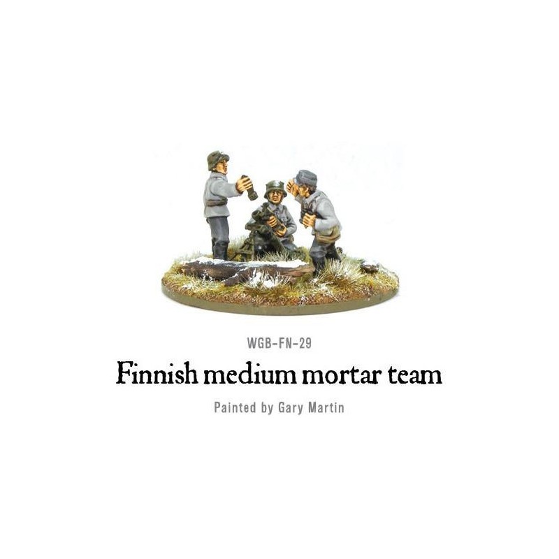 Finnish medium mortar team 28mm WWII WARLORD GAMES