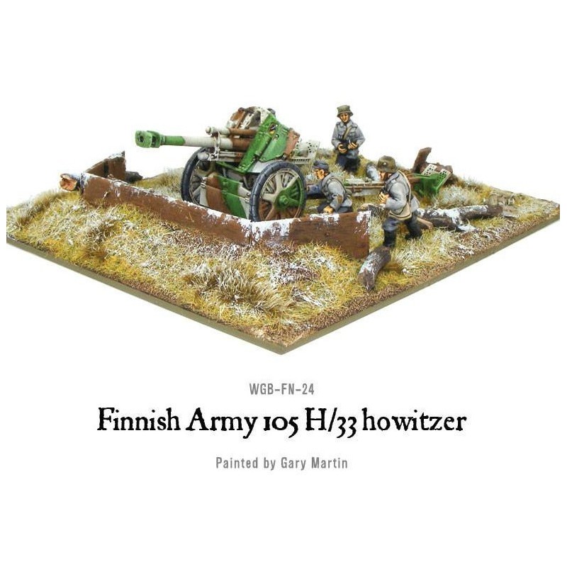 Finnish Army 105 H/33 howitzer 28mm WWII WARLORD GAMES