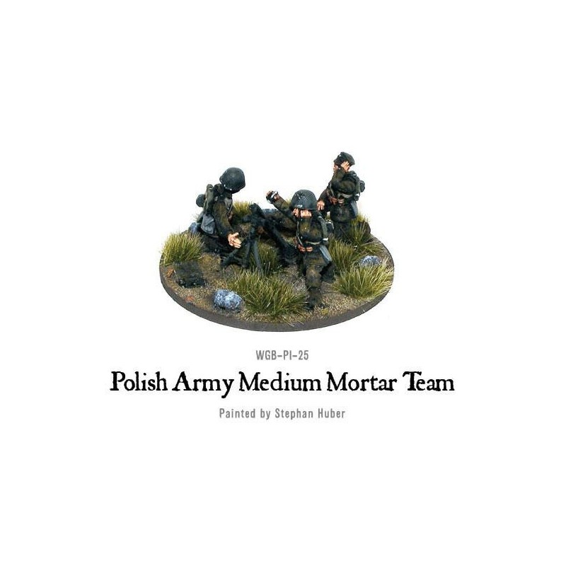 Polish Army medium mortar team 28mm WWII WARLORD GAMES