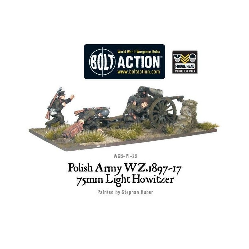 Polish Army 75mm light artillery 28mm WWII WARLORD GAMES