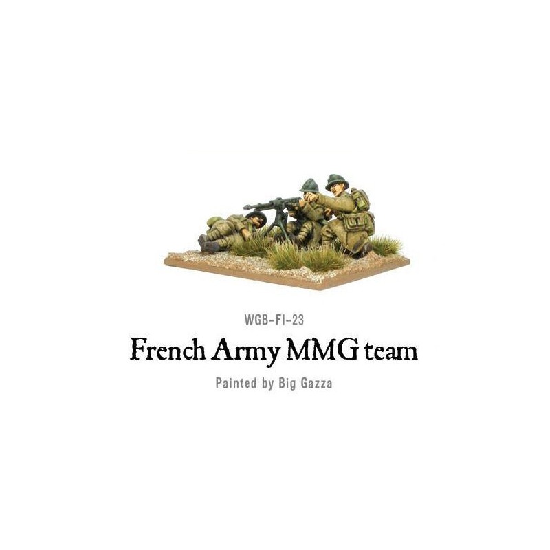 French Army MMG team 28mm WWII WARLORD