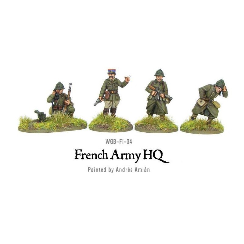 French Army HQ 28mm WWII WARLORD