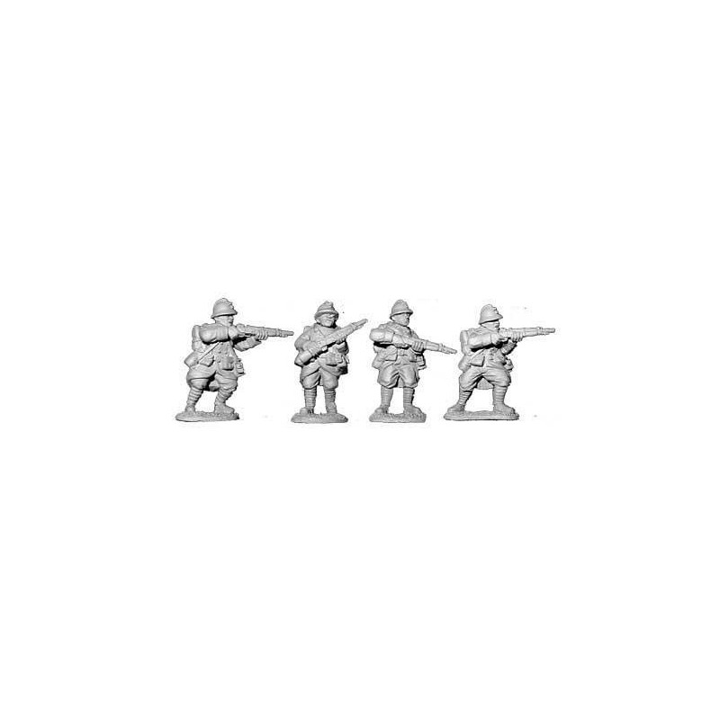 French Infantry w/rifles 2 28mm WWII BLACK TREE