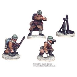 French Infantry 81mm Mortar Team 28mm WWII CRUSADER MINIATURES